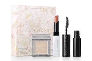 アディクション25年クリスマスコフレ、“パープルorゴールド”のアイシャドウ・リップ・マスカラキット