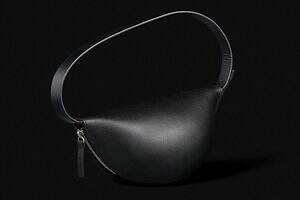 パーバーズ“一枚革”ショルダーバッグ＆半月型トート、3D設計のふっくらフォルム