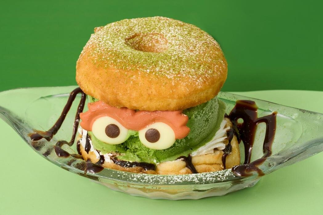 セサミストリートマーケット「オスカー」の宇治抹茶スイーツ、ドーナツサンデーや抹茶バナナジュース