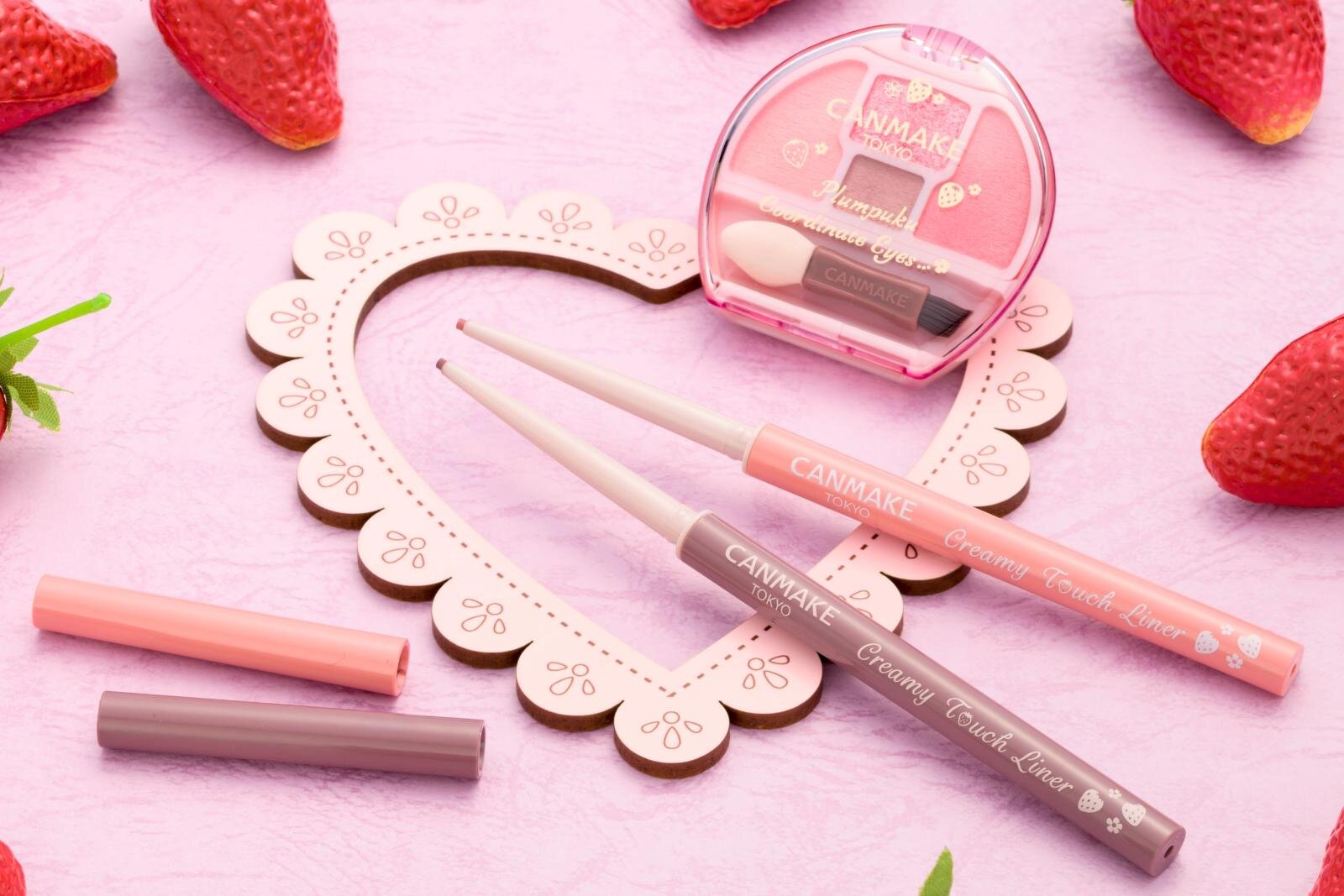 キャンメイク「苺カラー」の涙袋アイパレット＆ジェルアイライナーが25年秋に限定復刻