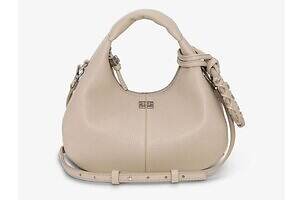 ガニー「ミニ ホーボーバッグ」“バタフライロゴ＆ミラータグ”煌めくふっくら立体フォルム