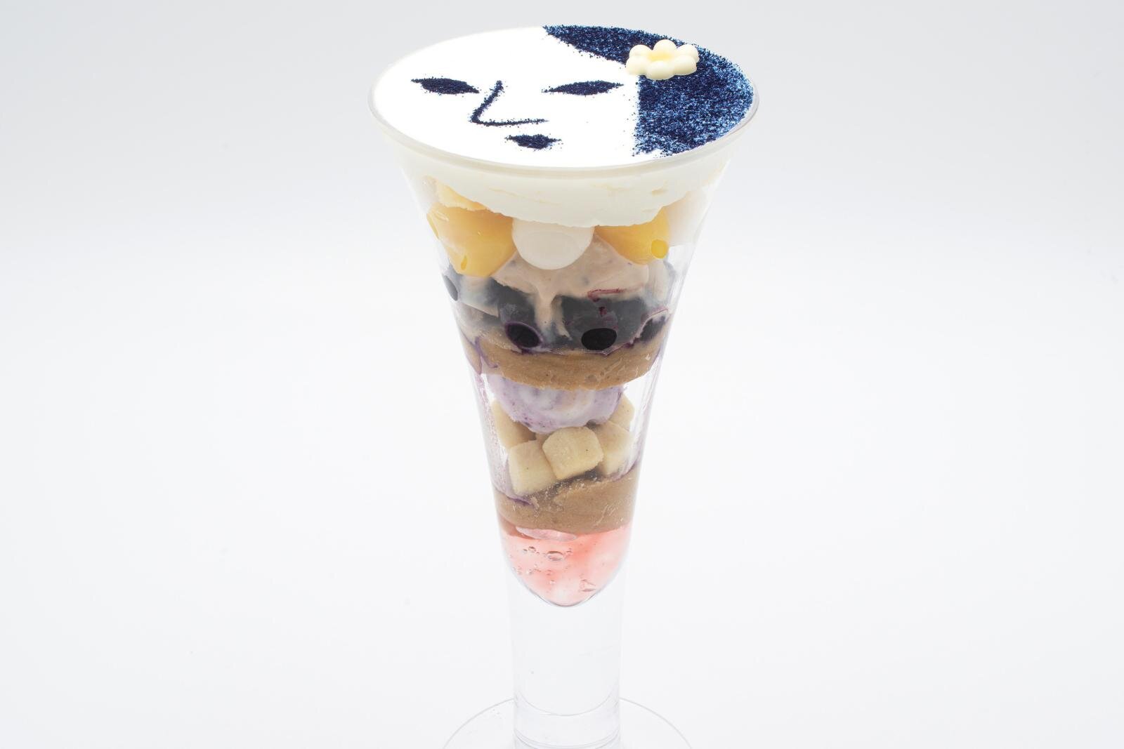 関西｜よーじやカフェ「青い栗パフェ」渋皮栗アイス×ブルーベリーの秋限定パフェ、‟よじこ”のロールケーキも