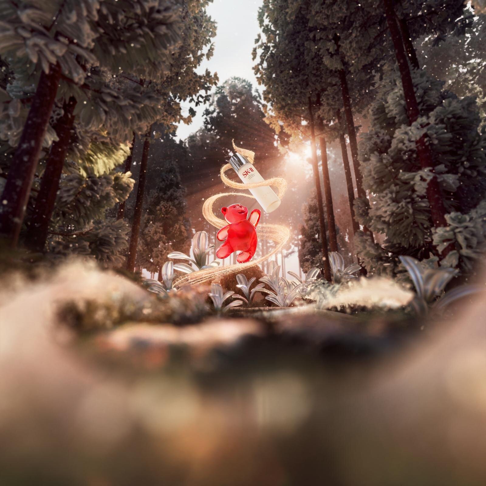 SK-II25年クリスマスコフレ"ベアチャーム付き”人気化粧水orクリーム現品入りスキンケアキット｜写真6