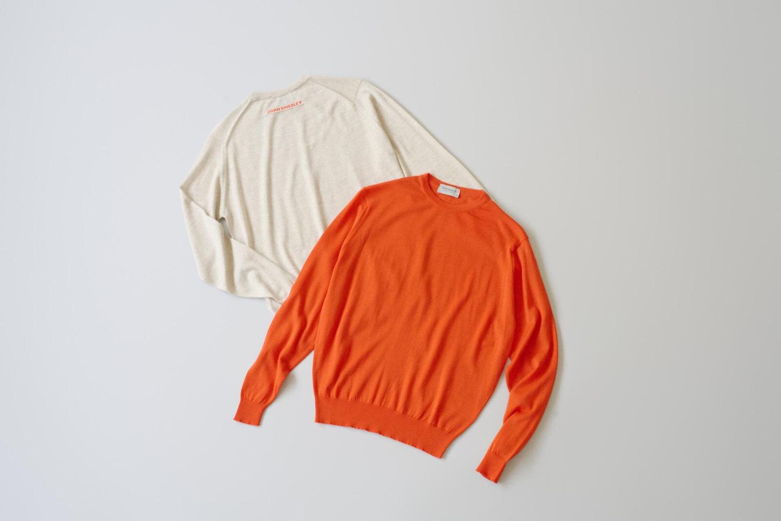 クルーネックセーター“インターシャロゴ” 53,900円