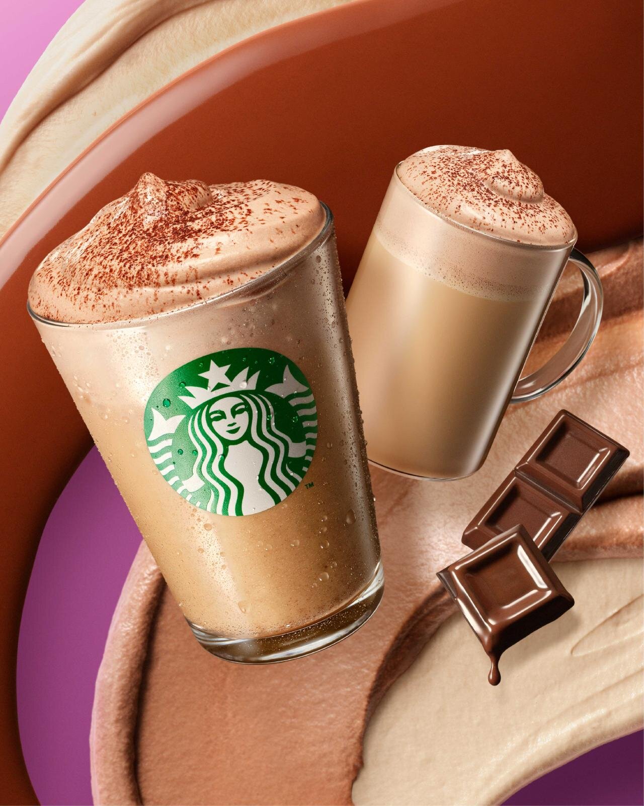 スターバックス(Starbucks Coffee) チョコレート ムース ラテ｜写真1