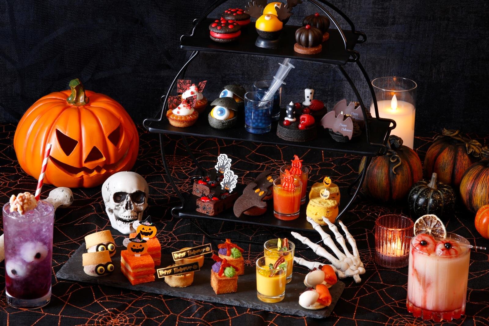 ホテルビュッフェ｜ハロウィンづくしアフタヌーンティー＆スイーツビュッフェ、ANAインターコンチネンタルホテル東京で