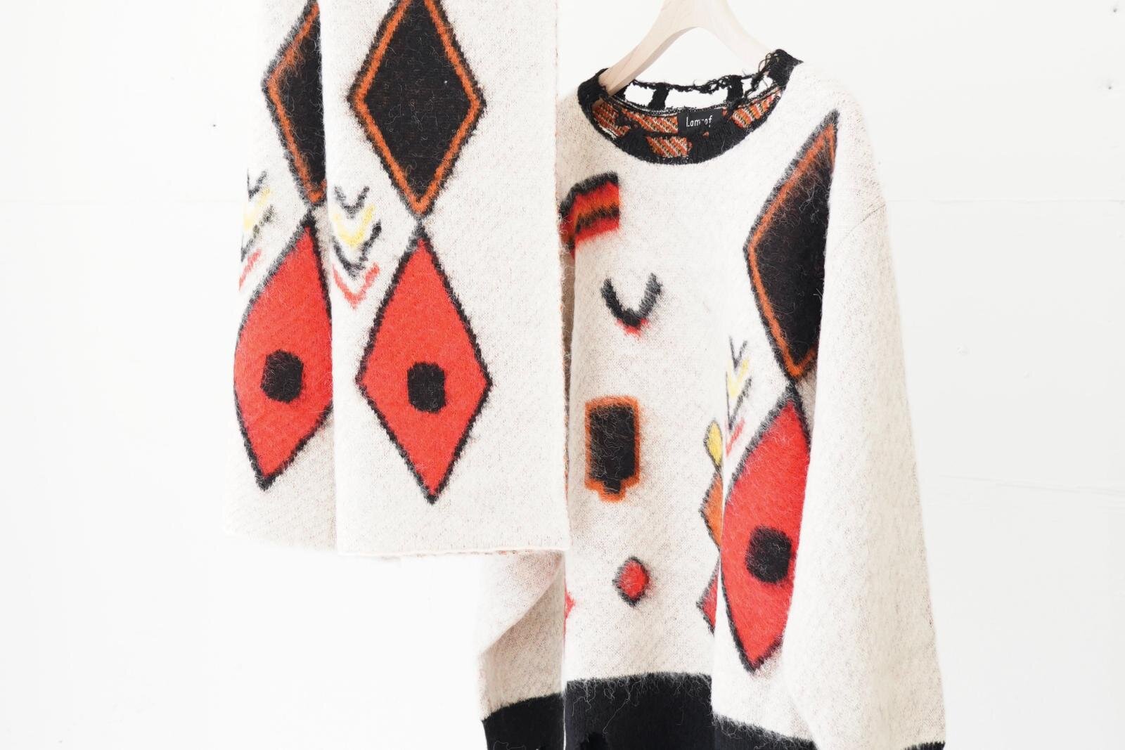 ラムロフ“モロッコのラグ”着想のモヘアニット、ラメペイントのヴィンテージ風スウェットも