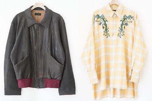 アンセム エー、“ひび割れレザー風”ジャケット＆椎名林檎「おこのみで」着想のチェックシャツ