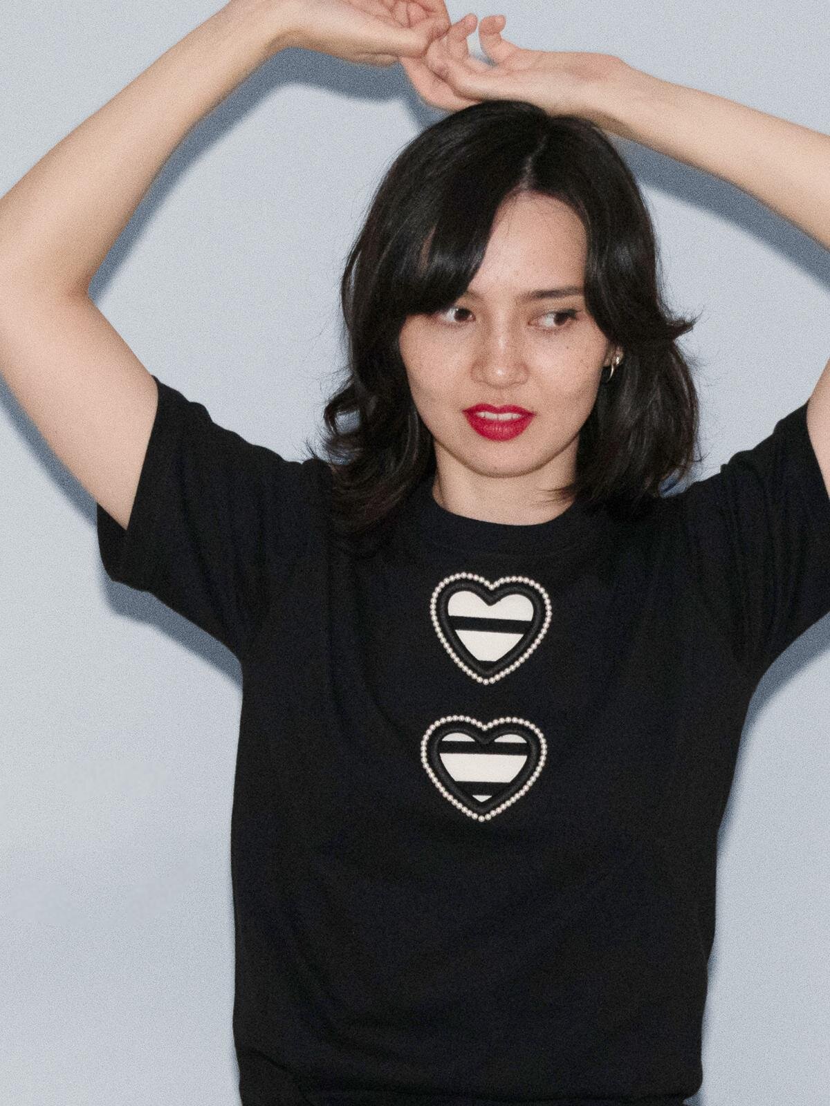 キワンダキワンダ“ハート”連なるシアーソックスや刺繍Tシャツ、神戸大丸限定ストアに｜写真10