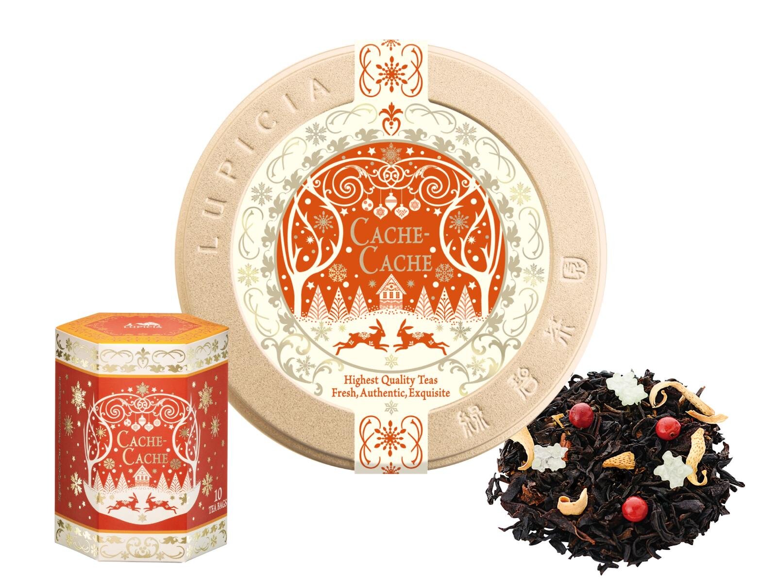 ルピシア25年クリスマス、ホワイトチョコとナッツ香る紅茶缶＆ティーやお菓子入りアドベントカレンダー｜写真6