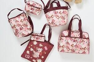 レスポートサック×ピンクハウス"テディベア＆パッチワーク柄"トートやクロスボディバッグ