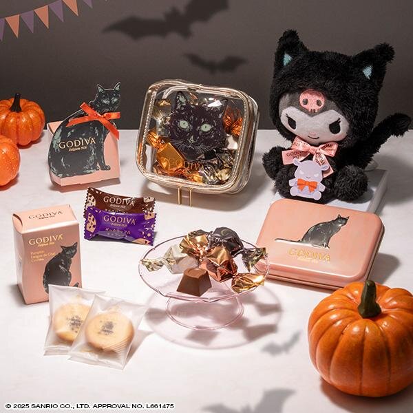 ゴディバ(GODIVA) 黒ネコ×淡いピンク｜写真1