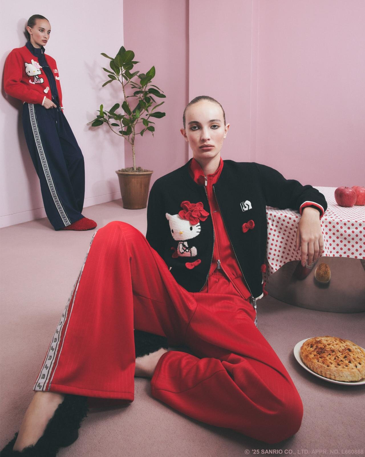 メゾンスペシャル　キティ　リボンパンツ HELLO KITTY × MAISON SPECIAL】Ribbon Pants