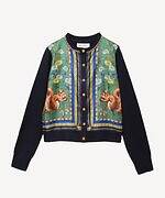 ミュベール25年秋冬、“リス”主役のスカーフ柄カーディガン＆花柄ファーベスト付きコートなど｜写真6