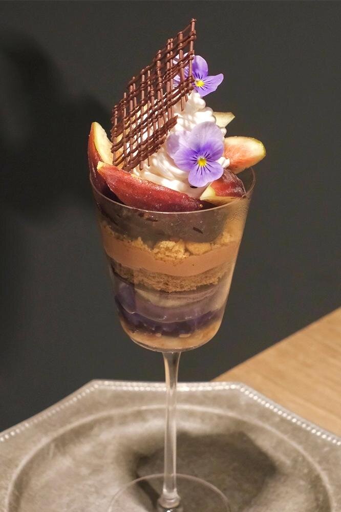 オルソビアンコ×ストーリーコーヒーアンドエスプレッソ(Story coffee and espresso)「無花果とヘーゼルナッツのパフェ」2,420円※各日60点限り