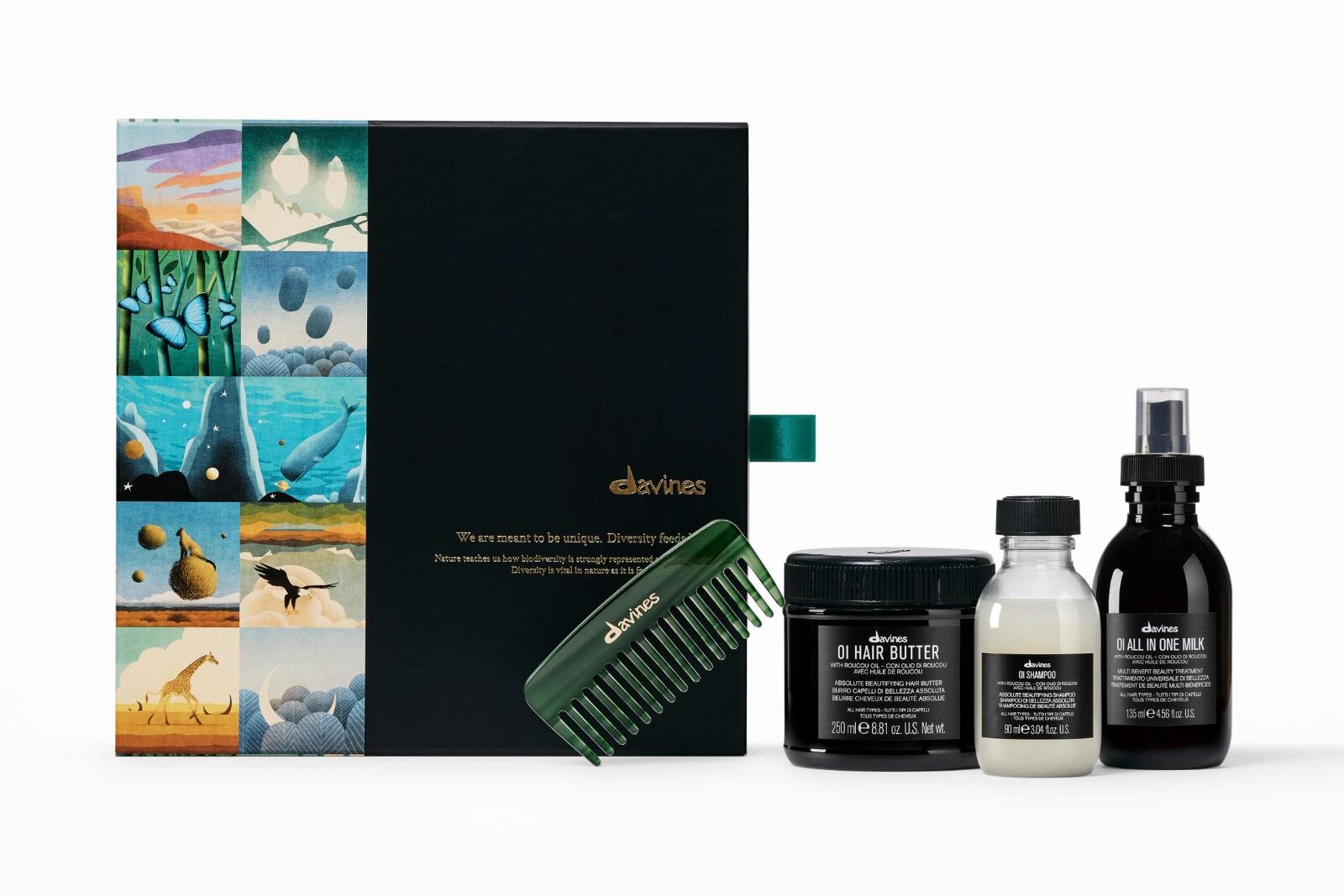 ダヴィネス25年クリスマスコフレ“限定コーム付き”ヘアケアキット、現品ヘアミルク＆ヘアマスク入り｜写真5
