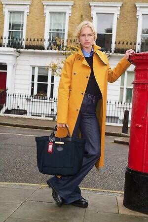 ロンシャン×グローバーオール、“竹型トグル”のウール製トートバッグ＆ダッフルコート｜写真7