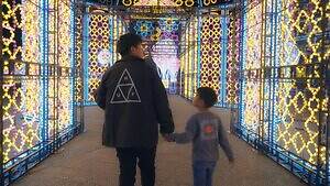 光の祭典「神戸イルミナージュ」ピンクに輝く宮殿イルミネーション＆ハート型トンネル｜写真20