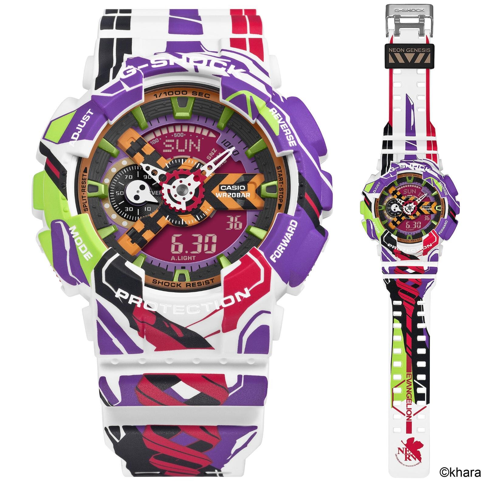 G-SHOCK×「エヴァンゲリオン」初号機や使徒モチーフ散りばめた