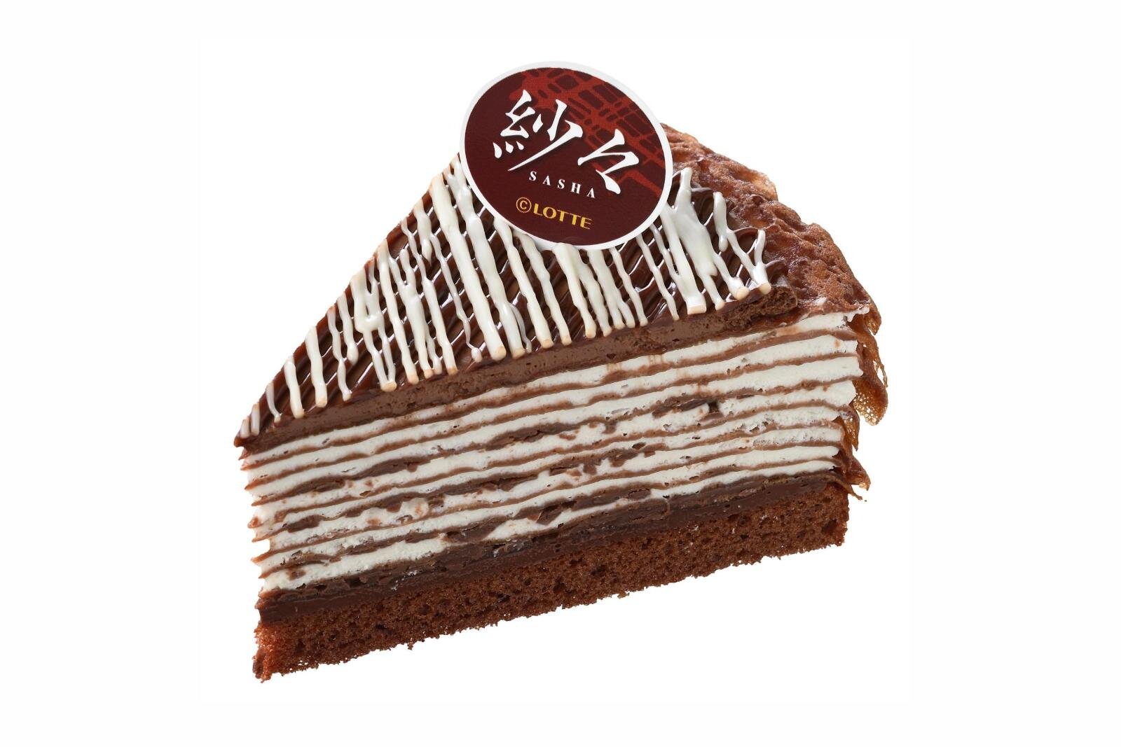 ミルクレープページ 紗々ミルクレープ」パリパリ食感＆‟織り模様”の繊細チョコを再現
