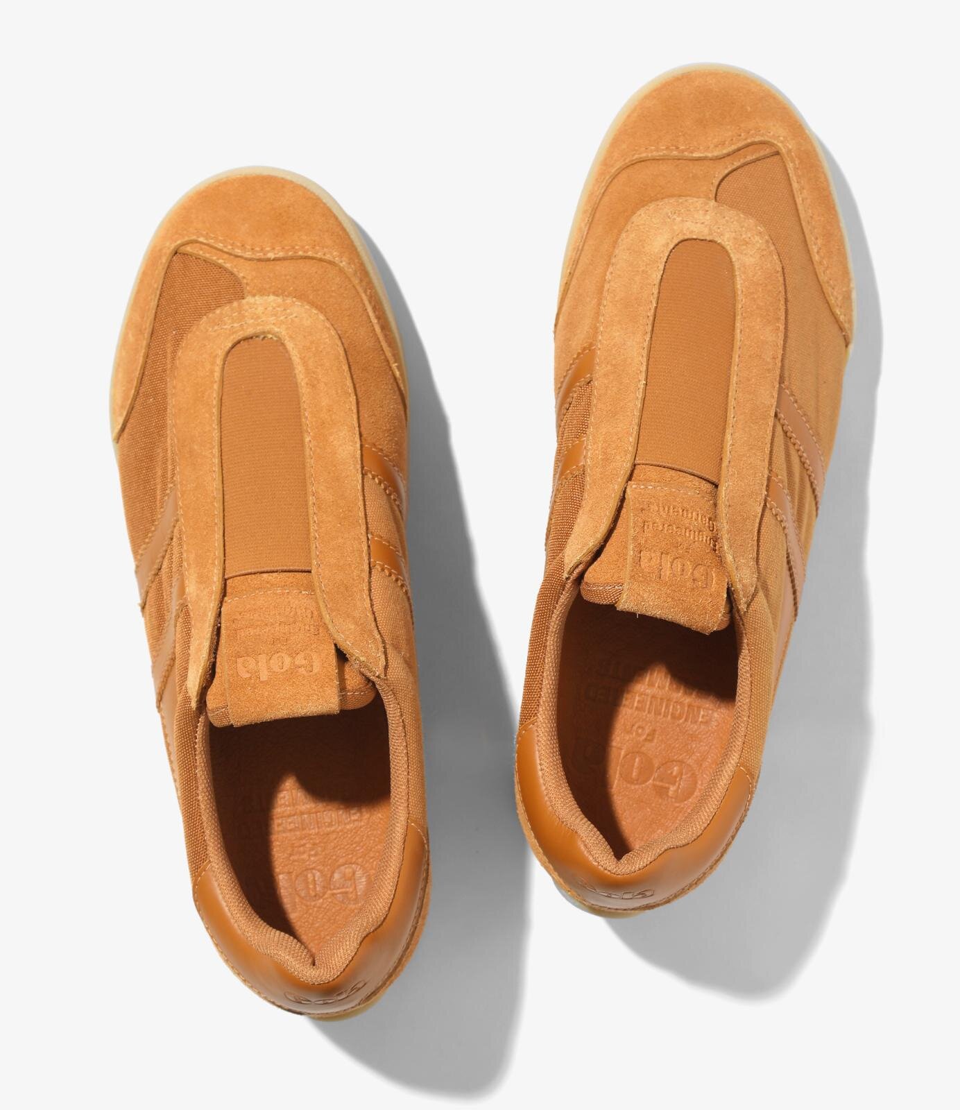 エンジニアド ガーメンツ×ゴーラのスニーカー、上質レザーアッパーのスリッポン仕様｜写真2