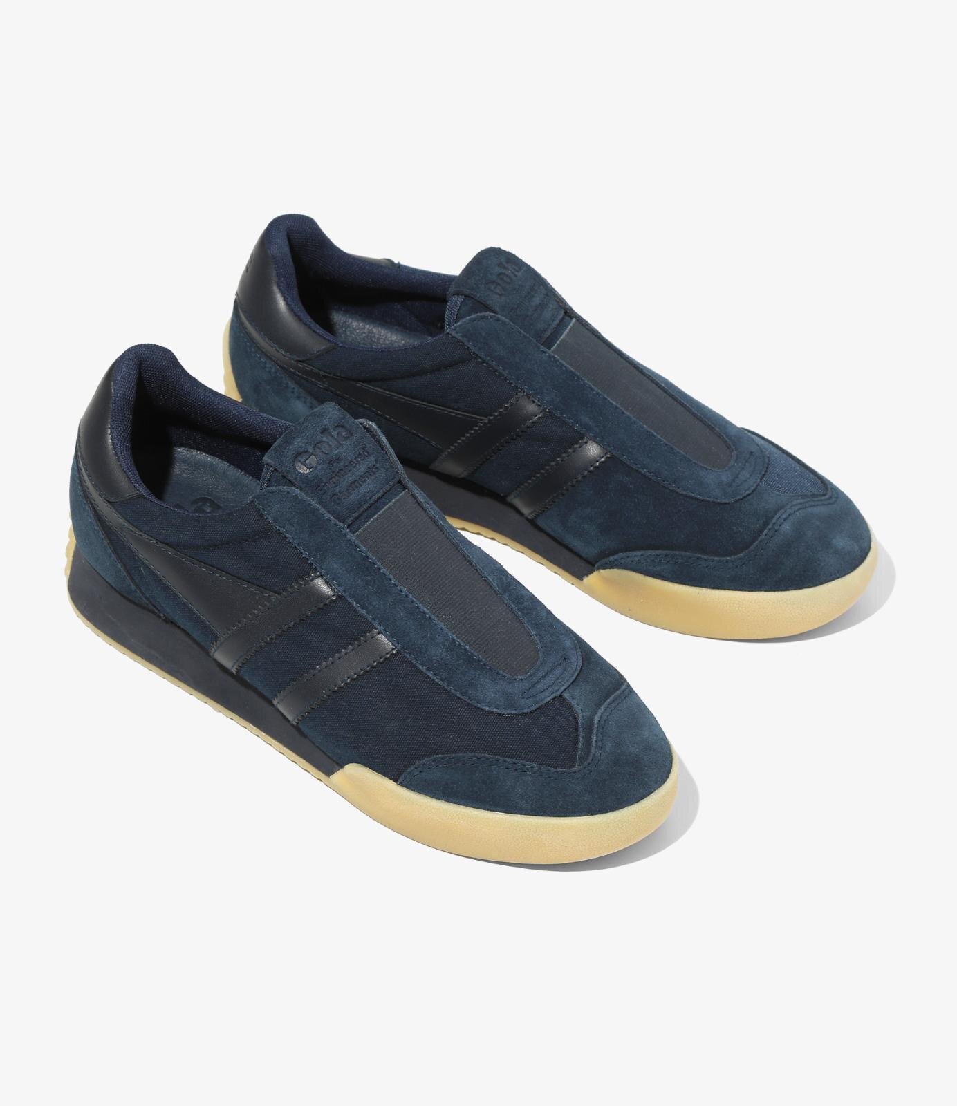 エンジニアド ガーメンツ×ゴーラのスニーカー、上質レザーアッパーのスリッポン仕様｜写真5