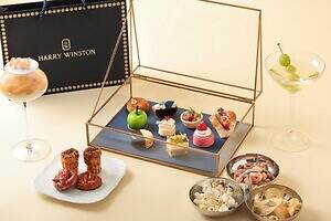 W大阪×ハリー・ウィンストン“ジュエリー着想”のアフタヌーンティー 、青リンゴモチーフのスイーツも