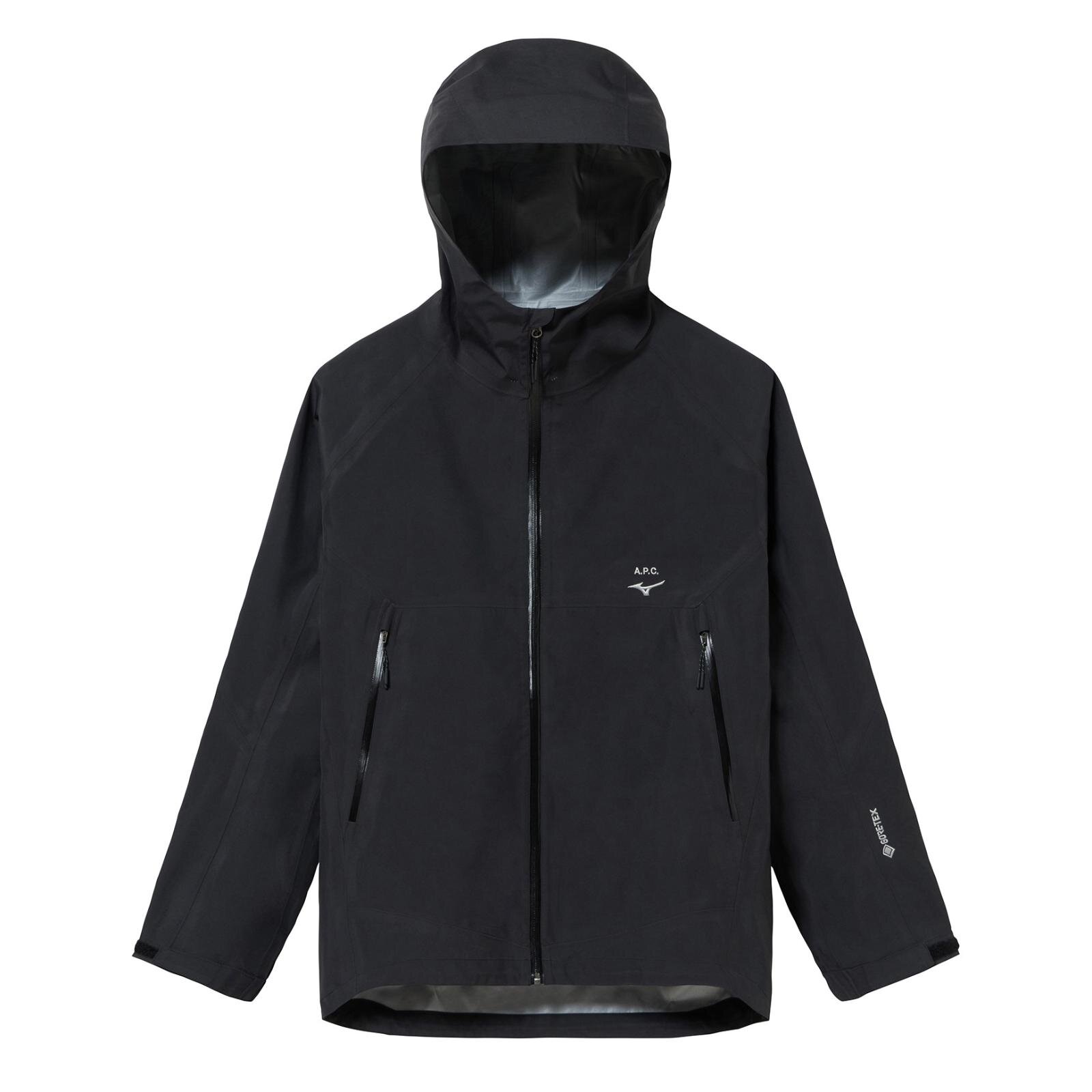 A.P.C.×ミズノ”ゴアテックス搭載”シェルジャケット、ブラック＆トープカラーで｜写真2