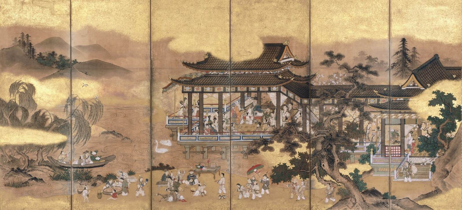 企画展「屏風 黄金の調度」京都・相国寺承天閣美術館で、伊藤若冲や円山応挙らによる屏風が一堂に｜写真1