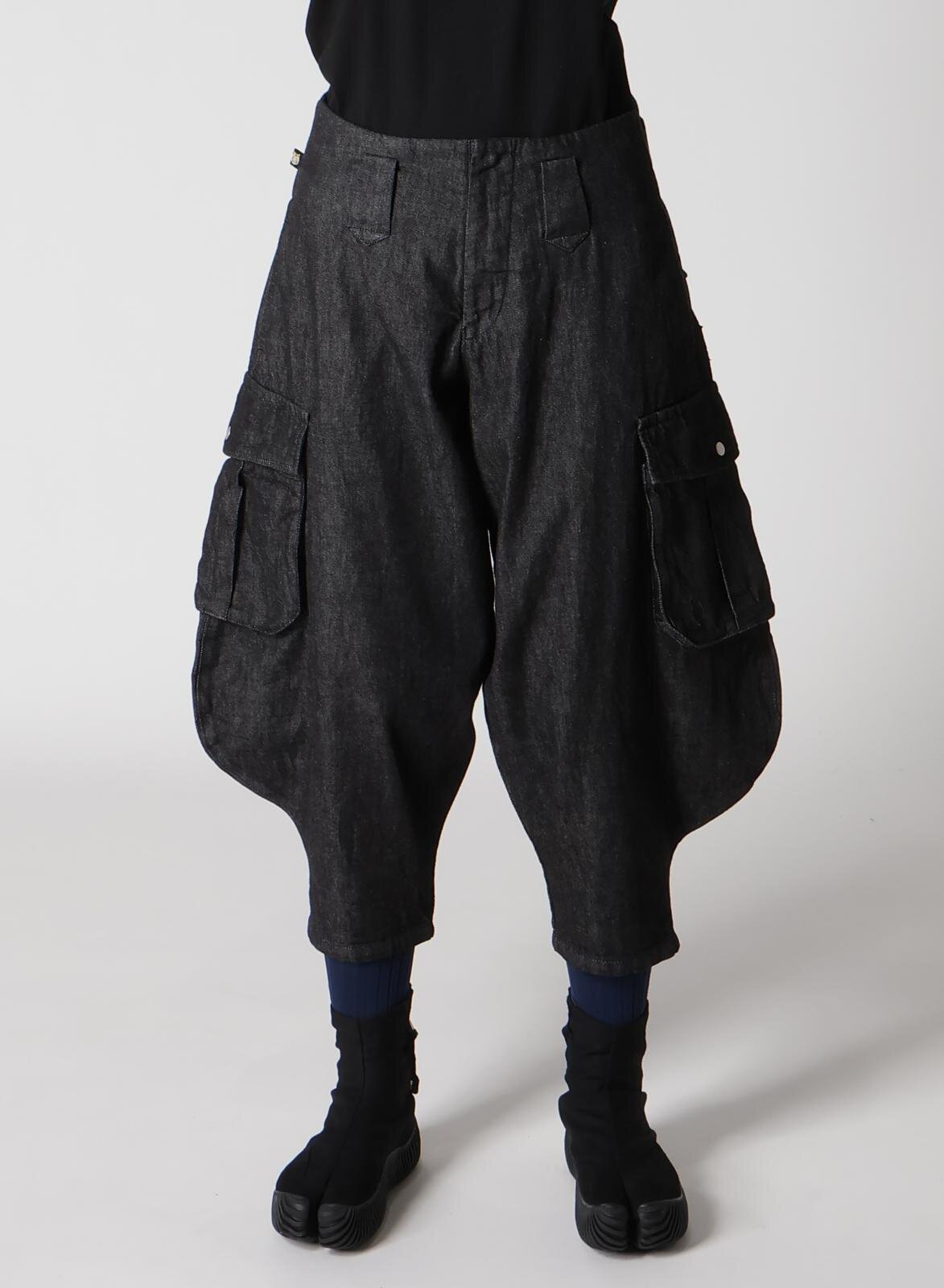 パンツ LIMI feu big shorts リミ フゥ×寅壱“鳶職人”から着想デニムブルゾン&ワイドパンツ