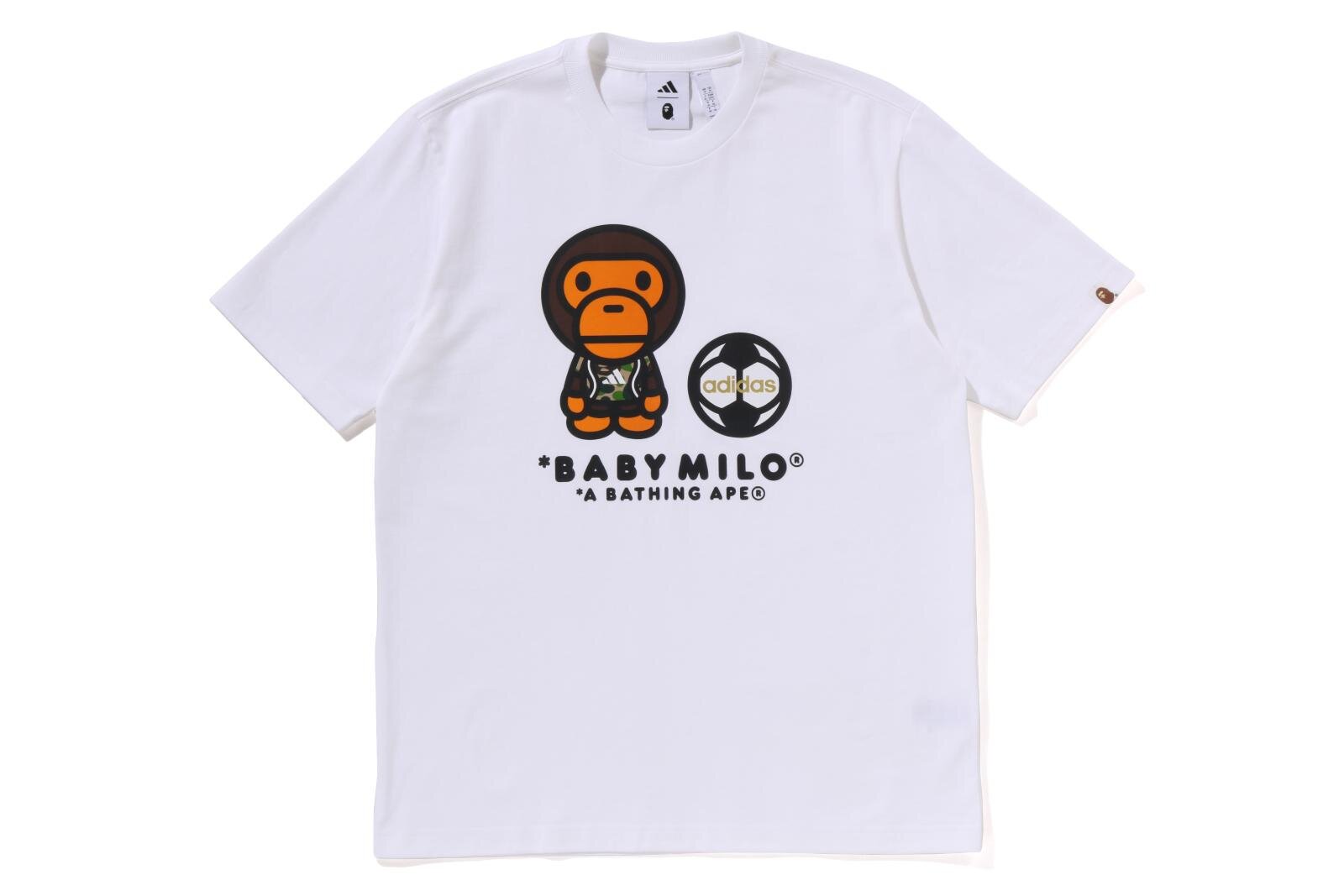 アメフトシャツ エイプadidasコラボ 送関込 Bape Adidas コラボ Adicolor Tee 4色 カモ柄 Tシャツ (A