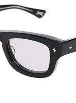 デンハム×エフェクター“クリアグレー”フレームのウェリントン型サングラス｜写真7