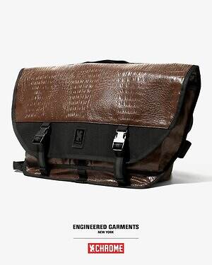 【美品】ENGINEERED GARMENTS メッセンジャーバッグ ブラック ENGINEERED GARMENTS × BAGSINPROGRESSのアメリカ製