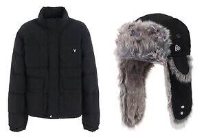 グラウンド ワイ×ニューエラ25年秋冬コラボ、”ロゴ刺繍”キャップや高保温ダウンジャケットなど