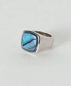 トムウッド“シルバー＆天然石虹色シェル”のリング、パリゴ限定で｜写真3