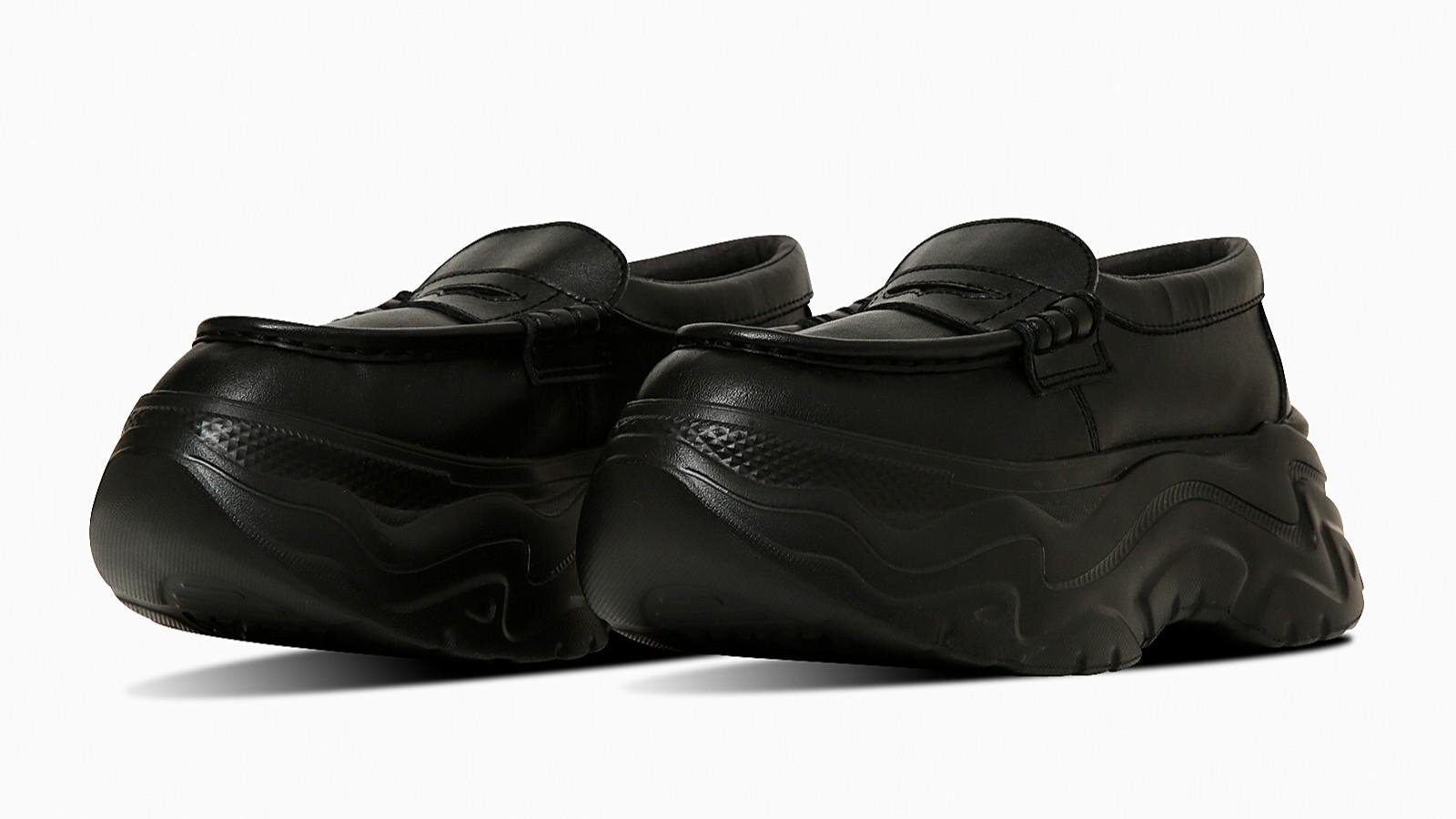 【美品】コンバース厚底ローファー ブラック コンバース CONVERSE【厚底】ALL STAR CHUNK LOAFER