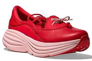 ホカ厚底スニーカー「ボンダイ メリージェーン」リボンなど3つのシューレースが付属