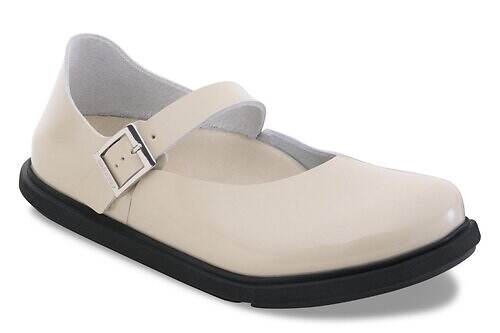 ビルケンシュトックのメリージェーン「マントバ」艶やかなレザーシューズ