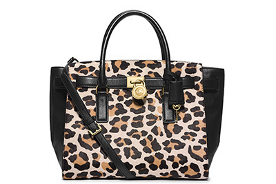 MICHAEL KORS レオパードハンドバッグ 公式アウトレット】LULU レオパード プリント カーフヘア