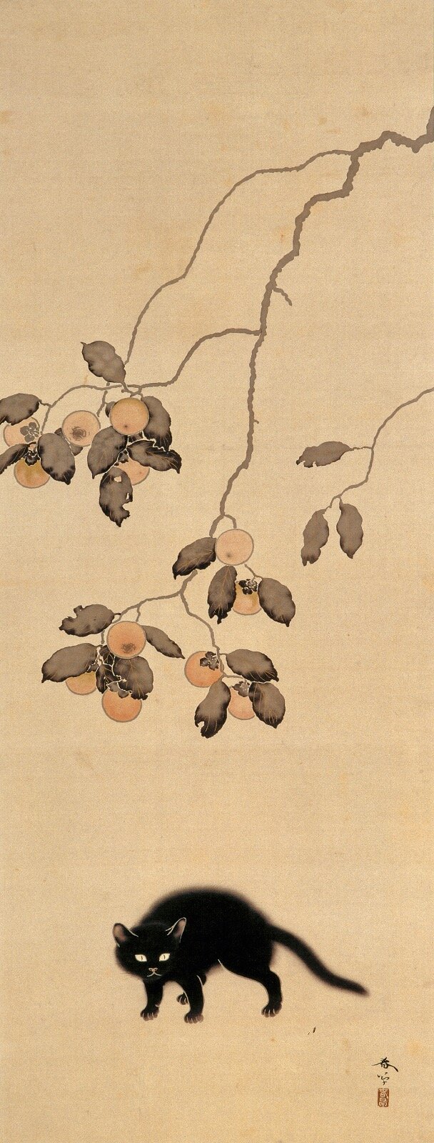 菱田春草 《黒猫》 1910年 播磨屋本店