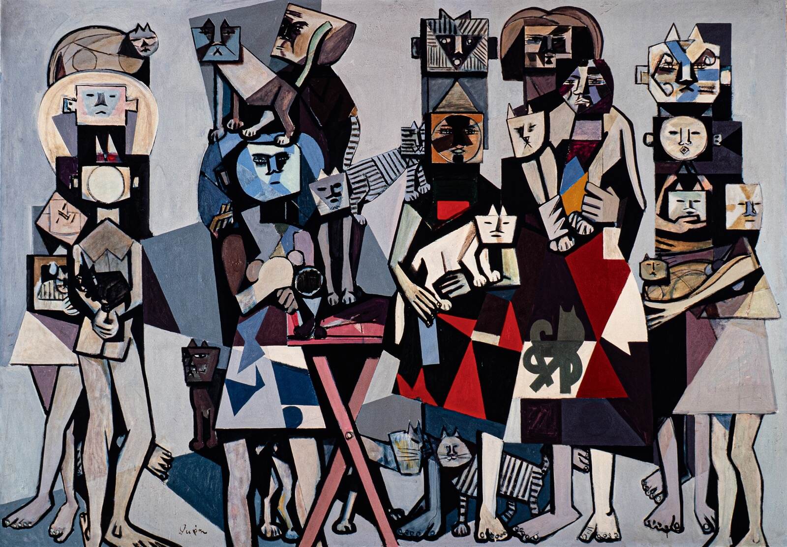 猪熊弦一郎 《猫によせる歌》 1952年 丸亀市猪熊弦一郎現代美術館