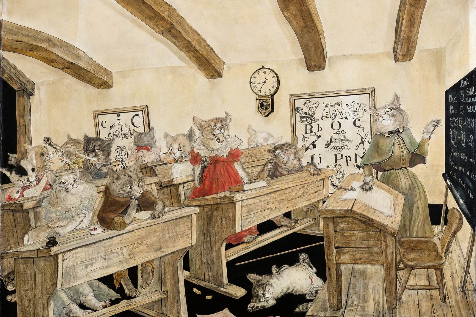 猫の絵画。珍品です。 猫のミニ肖像画(オーダーメイド) 絵画 ペットアートカルモ 小倉