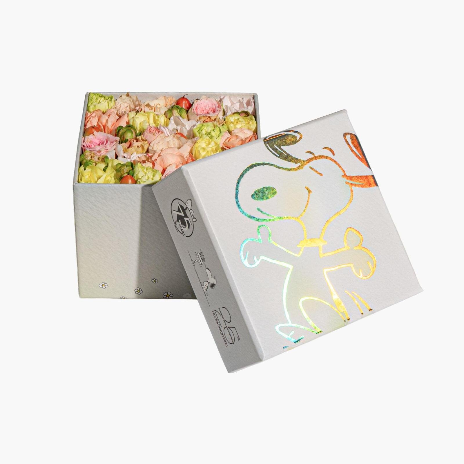 フレッシュフラワーボックス イマジナリー ホワイト S(11×11×H9cm) 7,700円