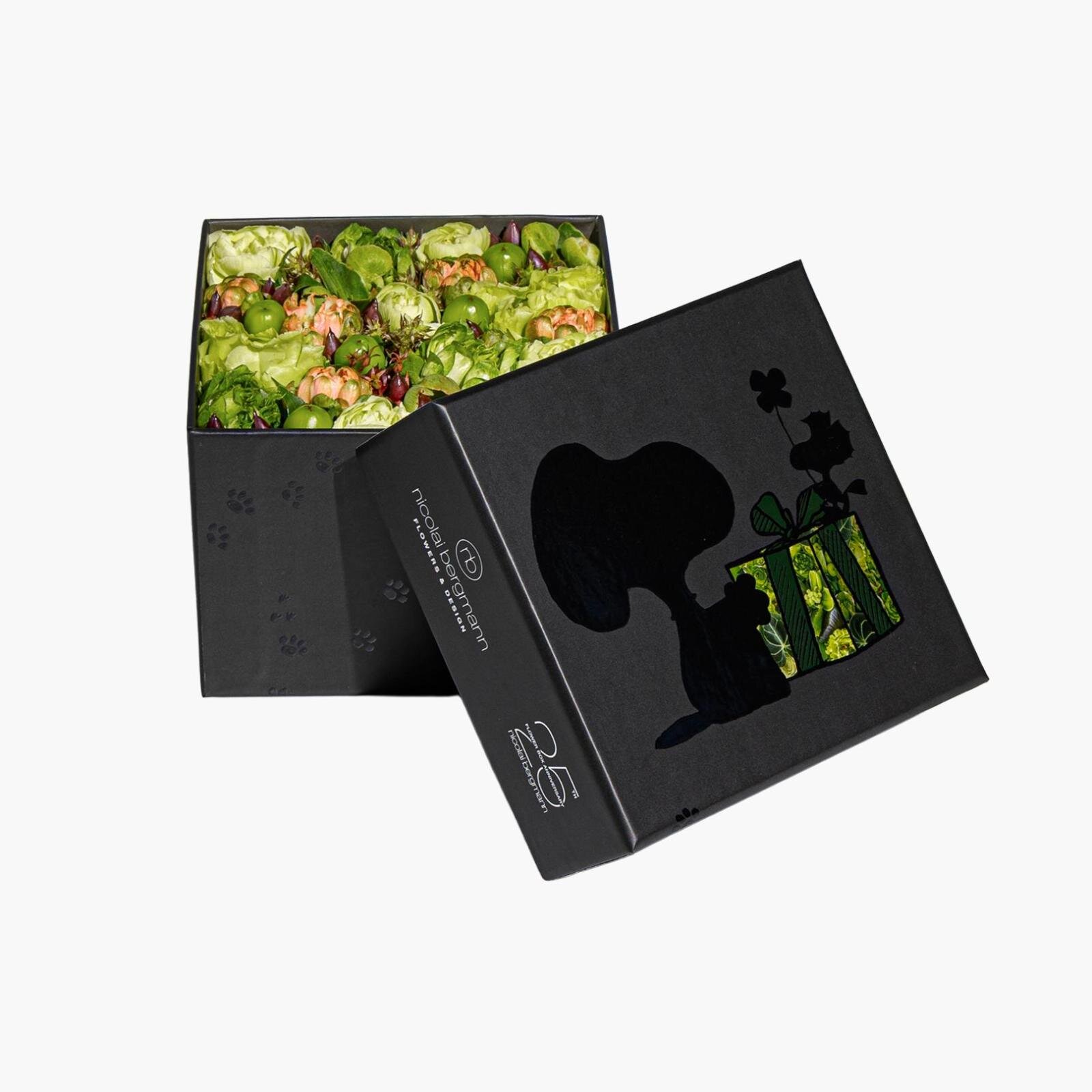 フレッシュフラワーボックス ジャーニー ブラック S(11×11×H9cm) 7,700円