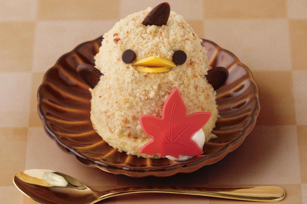 ぴよりん｜ひよこ型スイーツ「栗ぴよりん」‟ラム酒香る”栗入りプリン×マロンババロアの秋限定フレーバー