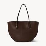 ザ・ロウ、幾何学フォルムのレザーショルダーバッグ＆“レザートリム”のキャンバストートバッグ｜写真2