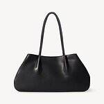 ザ・ロウ、幾何学フォルムのレザーショルダーバッグ＆“レザートリム”のキャンバストートバッグ｜写真1