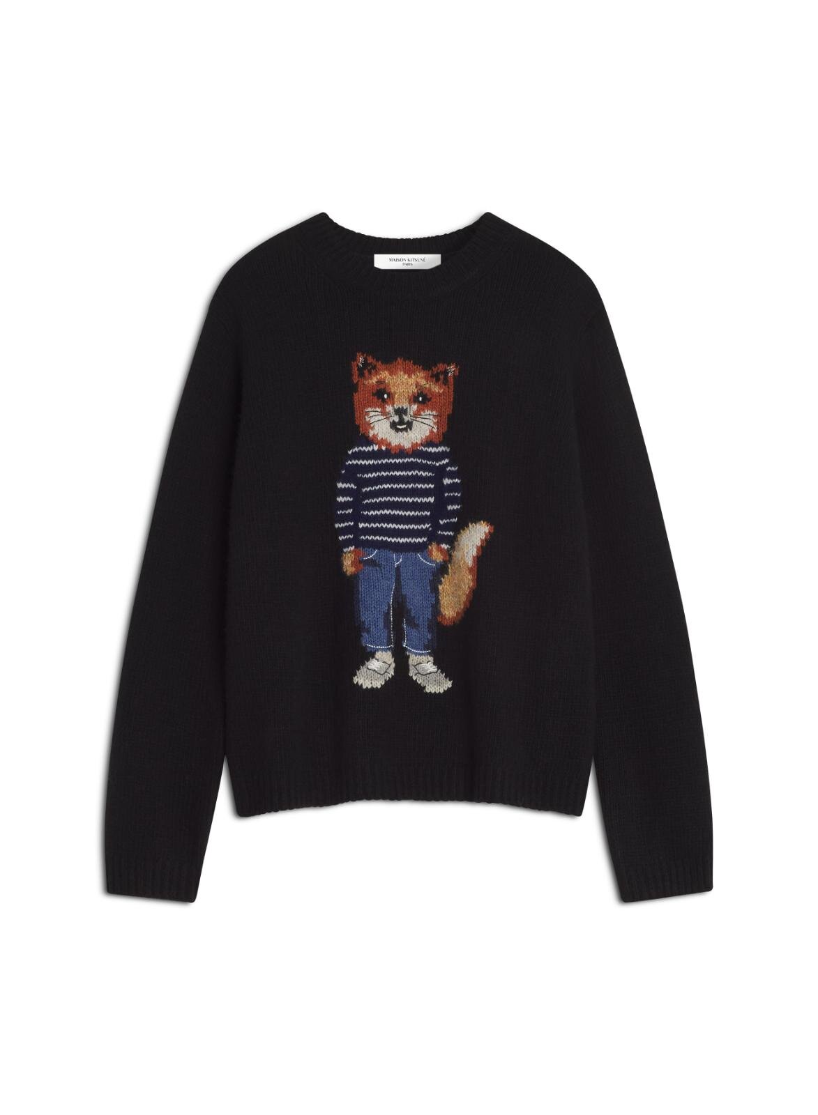 Maison Kitsuné 長袖 ニットポロシャツ メゾン キツネ ギャルソン