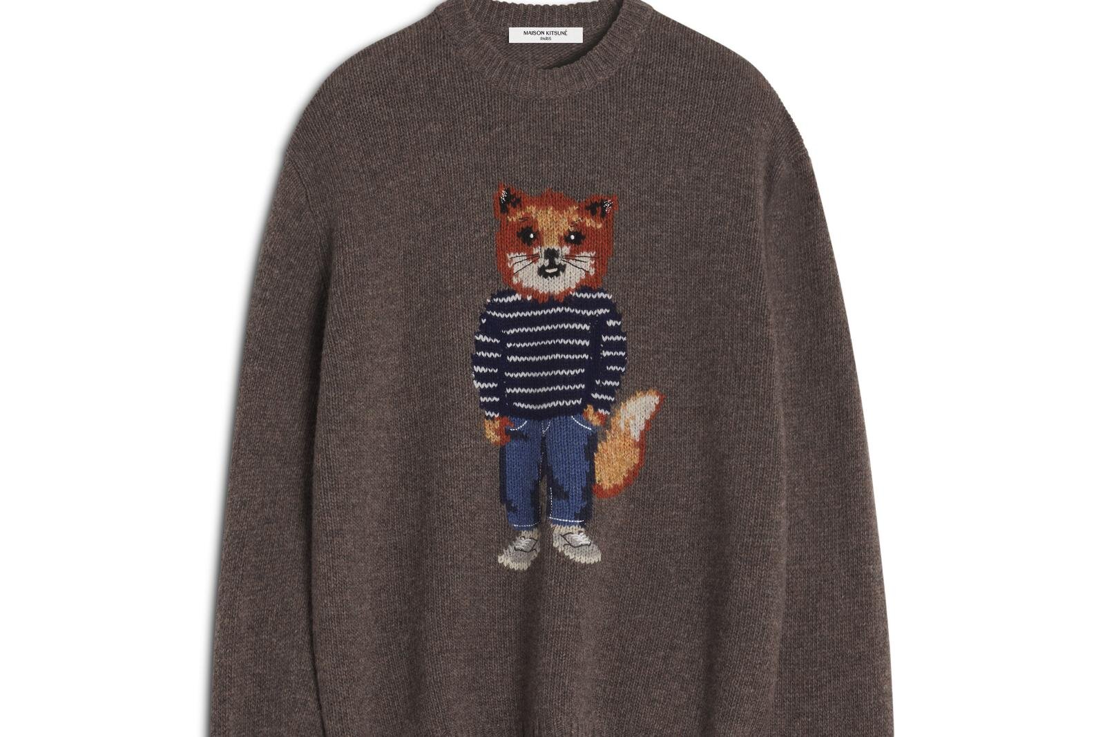 メゾン キツネ「おしゃれを楽しむキツネ」モチーフのTシャツやニット、刺繍キャップなど