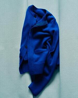 sacaiのカラーニット、幅広リブのカーディガン＆ダブルジップブルゾンも｜写真10